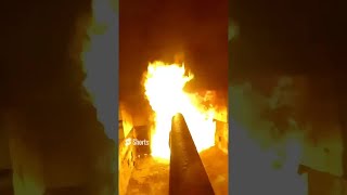 Fire vs Varnished Wood 🔥😮 shorts [upl. by Neehar]