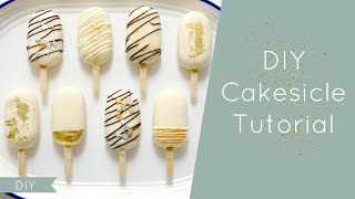 How to Make Cakesicles  Vanilla Cake Popsicle Tutorial [upl. by Elohcan]