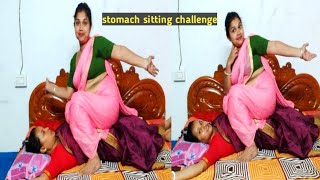 Stomach sitting challenge  challenge [upl. by Aneleve]