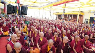 Kagyur transmission giving by HE Sangye nyenpa Rinpoche at benchen monastery rumtekkarmaekhenpo [upl. by Notxarb]