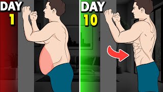 Turn Your Belly Fat Into ABS With This Standing Wall Exercises [upl. by Llerrat846]