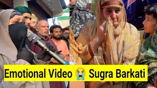 Jail ka badla 😭 Sarjan Barkati daughter Sugra  Emotional Bayaan kashmiri public Election Campaign [upl. by Aihsem777]