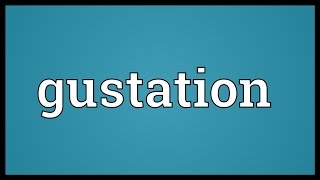 Gustation Meaning [upl. by Carlye]