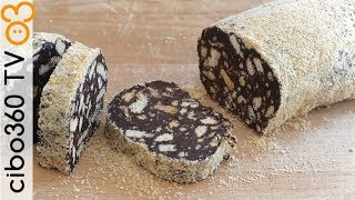 Salame di cioccolato con cacao [upl. by Eilime]