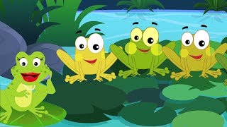 Cinq petits froggies  Song rimes enfantines  Poèmes pour enfants  Five Little Froggies [upl. by Wicks760]