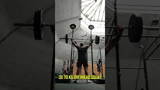 3X 70 Kg Overhead Squat [upl. by Llenrap934]