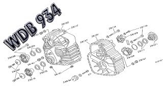 Mercedes Benz Actros  WDB 934 Transfer case mounting gear set oil cooler gear shift [upl. by Grete331]