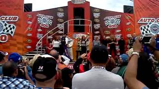 nascar fontana 2012 driver intros front row [upl. by Lipman]