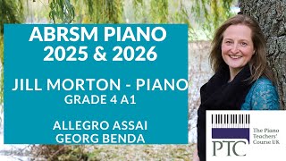 Allegro assai  Georg Benda ABRSM Grade 4 2025 amp 2026 A1 [upl. by Gaudette]