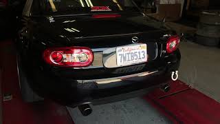 Miata MX5 with 25L Duratec L4 engine Cosworth Supercharger RoadsterSport Exhaust Sound [upl. by Eadrahc]