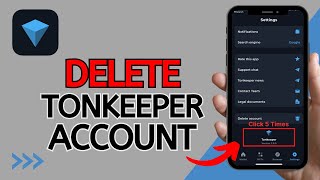 How to Delete Tonkeeper Wallet Account 2024  Easy Guide [upl. by Aivlis]