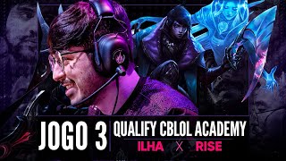 IDL ACADEMY x RISE GAMING  Qualify Academy  4º Fase  JOGO 3  MD3 [upl. by Studley]