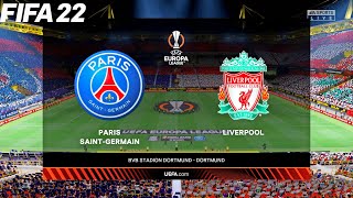 FIFA 22  PSG vs Liverpool  Final UEFA Europa League  Full Match amp Gameplay [upl. by Narcis415]