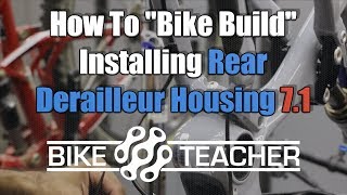 How to install internally routed rear derailleur housing FSR [upl. by Anitsirhk444]