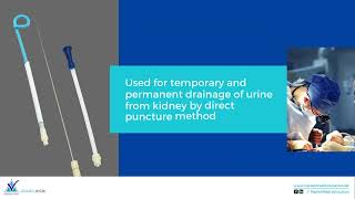 Features of Pigtail Nephrostomy Drainage Catheter With Trocar PCN [upl. by Ennahtebazile]