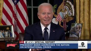 FULL SPEECH President Biden delivers address to the nation  ABC News [upl. by Yecnahc413]