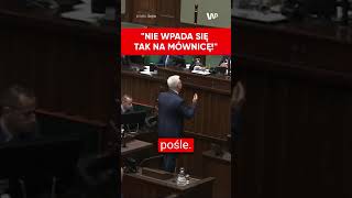 quotWtargnął panquot Zyska nagle ruszył na mównicę Zgorzelski szybko go przegonił [upl. by Gordie164]