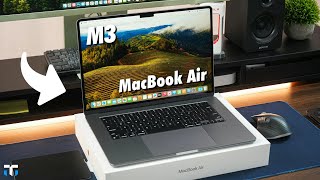 15quot M3 Space Gray MacBook Air Unboxing amp First Impressions [upl. by Lemmy]