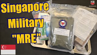 Singapore Armed Forces MRE 24Hour Field Ration 🇸🇬 Singaporean Military Meal Ready to Eat Review [upl. by Ashlie]