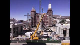 Mar 2024 Salt Lake Temple Square construction timelapse [upl. by Ettenhoj131]