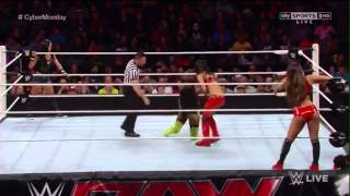 AJ Lee amp Naomi vs The Bella Twins – WWE App Vote Match Raw December 1 2014 [upl. by Iras33]