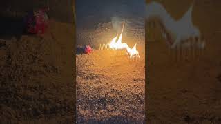 Matchstick Amazing Experiment 😱Diwali crackers Reaction 🔥shorts shortvideo [upl. by Herv]