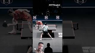 A Whole New perspective of Table Tennis worldtabletennis wttbangkok tabletennisplayer [upl. by Adle940]