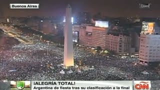 La fiesta albiceleste toma las calles de Argentina [upl. by Davin49]