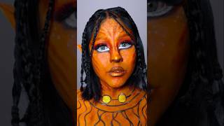 Maquillaje de quotAvatar Anaranjadoquot Tutorial Paso a Paso 🎨🖌🧡 makeup art halloween avatar artist [upl. by Mussman]