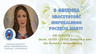 Godzina Łaski Transmisja Online Czatachowa 08122023 r Godz 1200  1300 [upl. by Irok]