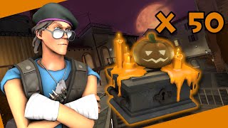 I unboxed 50 SCREAM FORTRESS 2023 CASES so you wouldnt have to INSANE STRANGE UNUSUAL DROP [upl. by Eisnil]