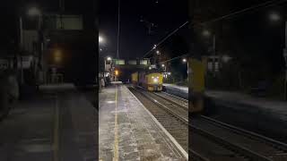 Class 37 RTC Test Train storms through Handforth with tones Magic [upl. by Nav]