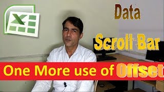 How to Create a Scroll Bar in Excel in hindi  Use of Offset Formula [upl. by Krute898]