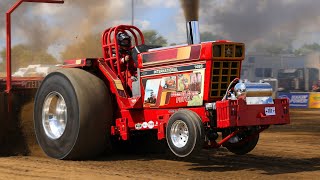 Super Stock Diesel Tractors Pulling in Spencer Iowa 2024 [upl. by Nylkaj]