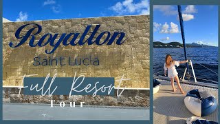 Royalton Saint Lucia amp Hideaway Saint Lucia  Full Walking Tour [upl. by Tiffie789]