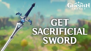 How to Get Sacrificial Sword in Genshin Impact 2024  Genshin Impact Tutorial [upl. by Ronoc]