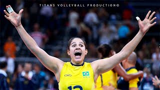 Natalia Pereira  Amazing Volleyball Player from Brazil  VNL 20192021 [upl. by Llenol]