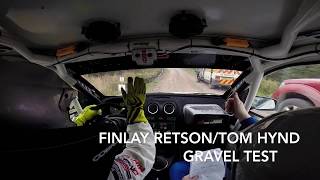 Finlay RetsonTom Hynd Gravel test Scottish Rally [upl. by Canale]