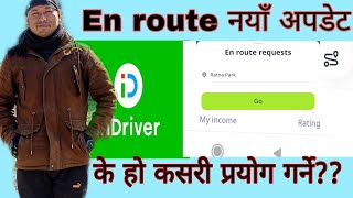 Information about inDriver new update En route  En route सबमन्धी जानकारी [upl. by Anelyak]