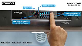 Nuevas Heladeras Combi Freezer abajo con control digital de temperatura [upl. by Ahsirkal]