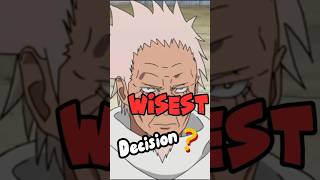 HIRUZEN MAKED THE WISEST DECISION FOR THE LEAF naruto anime narutoedit animeedit [upl. by Attennaj251]