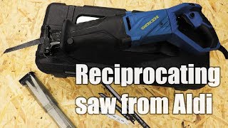 Reciprocating saw from Aldi  unboxing testing and review [upl. by Oirram]