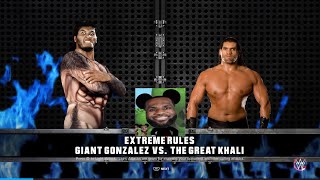 WWE 2K23 Giant Gonzalez Vs Great Khali [upl. by Ym851]