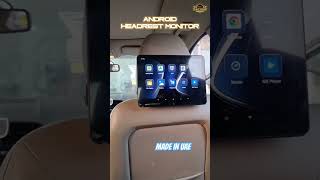 ANDROID HEADREST MONITOR FOR CAR androidscreen headrest monitor video entertainment usbconnect [upl. by Philippine179]