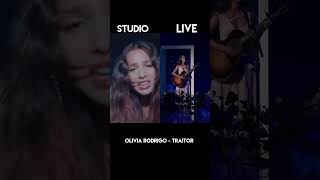 Olivia Rodrigo Traitor Studio version vs live performance [upl. by Hardigg]