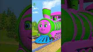 Wheels on the Train shorts nurseryrhymes babysongs littletreehouse youtubekids traincartoon [upl. by Bahr60]