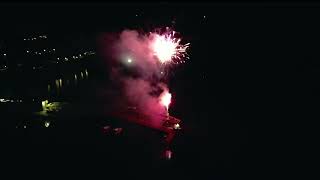 New Quay Ceredigion firework display 2024 [upl. by Ainotal]