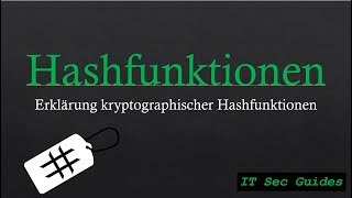 Kryptographische Hashfunktionen Erklärung [upl. by Anialad]