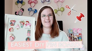 Super Easy To Make DIY Pin Board [upl. by Eillas]