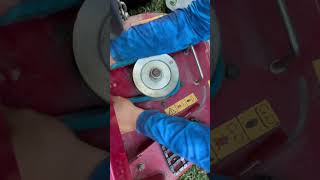 Replacing mowers belt pt2 lawn [upl. by Nesila697]